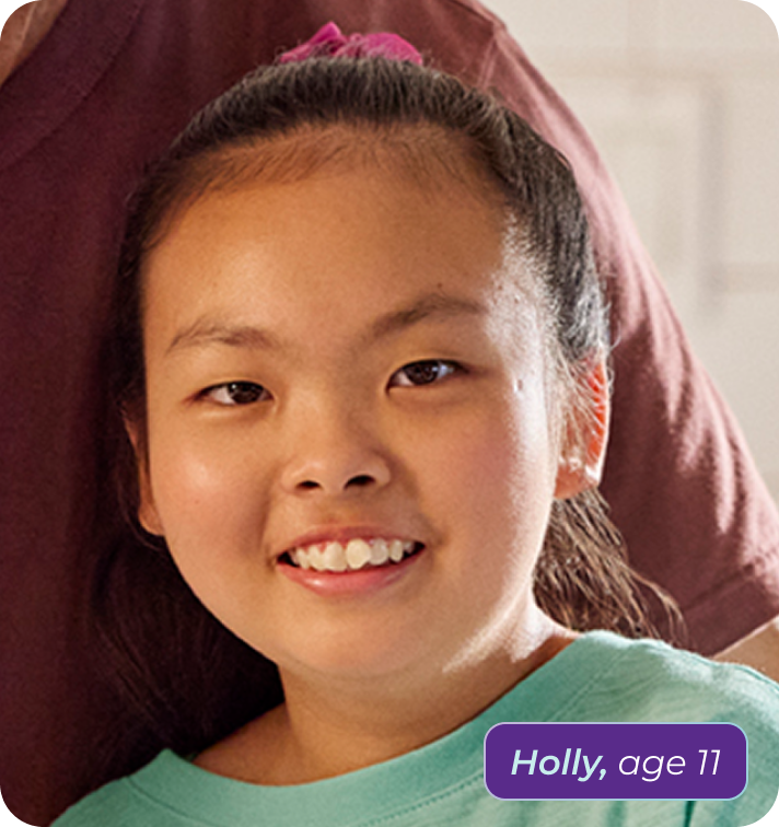 Holly, age 11, living with Rett syndrome