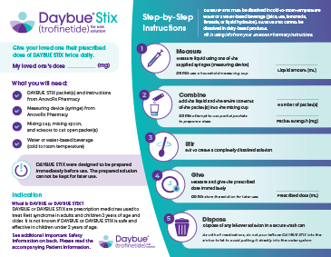 This guide can help you and your loved one prepare for and get the most out of treatment with DAYBUE.
