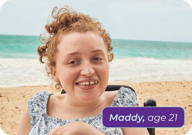 Maddy, living with Rett syndrome